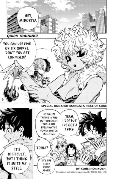 My Hero Academia Special One-Shot Manga: A Piece of Cake